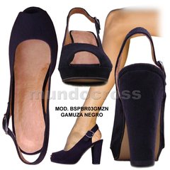 Zapatos Sandalias Boquita de Pez Plataforma Baja Talles Grandes - Mundocross