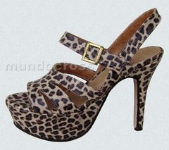 SANDALIAS PLATAFORMA TALLES GRANDES 1 TIRA EN LEOPARDO en internet