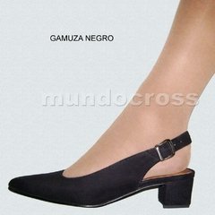 Zapatos Sin Talón Gamuza Negro Talle Grande 41 42 43 44 45