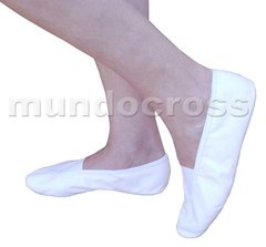 Chatitas Elastizadas Unisex De Cuero 35 A 44 Negras /blancas - Mundocross