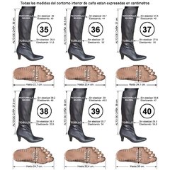 Imagen de Botas Altas a la Rodilla De Caña Elastizada 35 Al 40