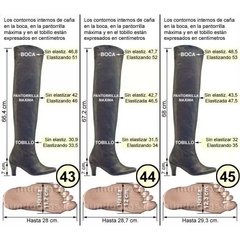 Sexys Unicas Botas Bucaneras De Caña Elastizada Del 35 Al 45 - tienda online