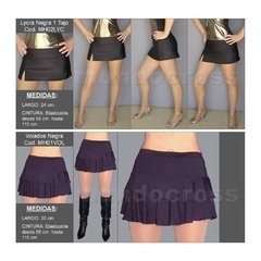 Re Sexys Polleras Mini Muy Cortitas Negras - comprar online