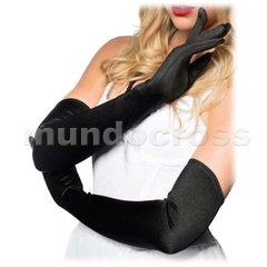 Finos Sexys Guantes Largos De Raso Elastizado Varios Colores