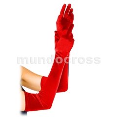 Finos Sexys Guantes Largos De Raso Elastizado Varios Colores - comprar online