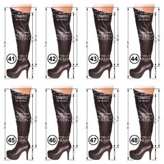 Super Sexys Botas Bucaneras con Plataforma Caña Altísima talles del 41 al 48 !!!! - Mundocross