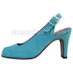 ZAPATOS BOQUITA DE PEZ SIN TALÓN TACO 9 CM. TALLES 41 AL 45. COLORES