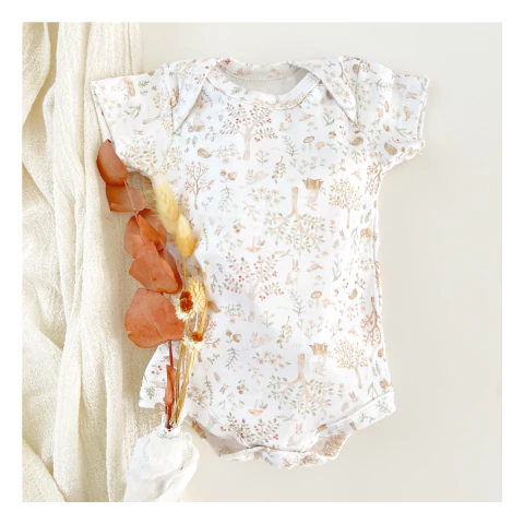 Body Manga Corta - Woods Beige