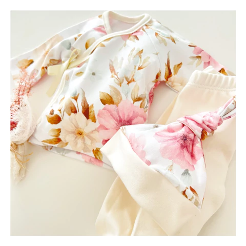 Ajuar 3 Piezas - Beauty Flowers - comprar online