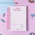 Agenda para pintar A5 perpetua PUNTO CERO - Florcitas rosadas - comprar online