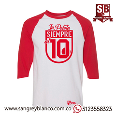 Camiseta 3/4s Santa Fe Roja