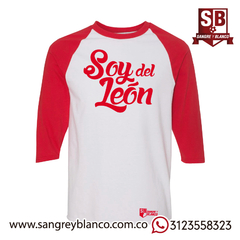 Camiseta 3/4s Santa Fe Roja - Sangre y Blanco