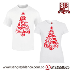 Camiseta Árbol - Merry Christmas