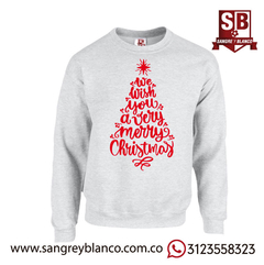 Saco Árbol - Merry Christmas - Sangre y Blanco