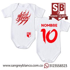 Body Bebé Personalizado - Sangre y Blanco