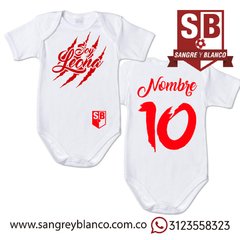 Body Bebé Personalizado - Sangre y Blanco