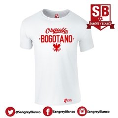 Camiseta Hombre Orgullo Bogotano - Sangre y Blanco