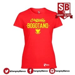 Camiseta/Esqueleto Mujer Orgullo Bogotano - Sangre y Blanco