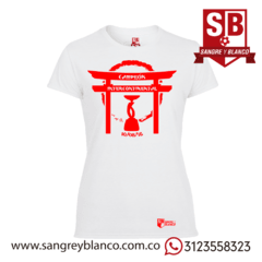 Camiseta Mujer Suruga - Sangre y Blanco