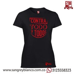 Imagen de Camiseta/Esqueleto Mujer Contra todo y Todos