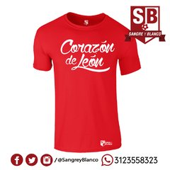 Camiseta Hombre Corazón de León - tienda online