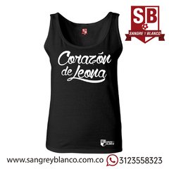 Camiseta/Esqueleto Mujer Corazón de Leona - comprar online