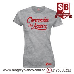 Camiseta/Esqueleto Mujer Corazón de Leona