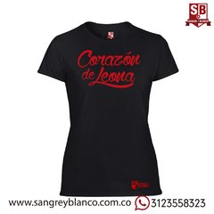 Camiseta/Esqueleto Mujer Corazón de Leona - tienda online