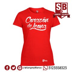 Camiseta/Esqueleto Mujer Corazón de Leona en internet