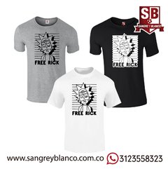 Camiseta free rick - Sangre y Blanco