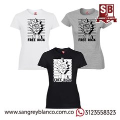 Camiseta free rick - Sangre y Blanco