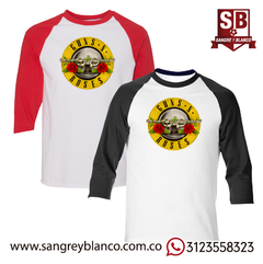 Camiseta Full Guns & Roses 3/4s