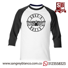 Camiseta Logo Guns & Roses 3/4s - comprar online