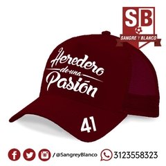 GORRA HEREDERO DE UNA PASIÓN - Sangre y Blanco