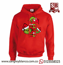 Capotero Grinch HO HO HO - Sangre y Blanco