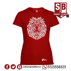 Camiseta/Esqueleto Mujer León Tribal - tienda online