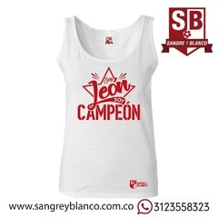 Camiseta/Esqueleto Mujer Soy León ,soy Campeón