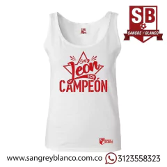 Camiseta/Esqueleto Mujer Soy León ,soy Campeón