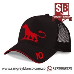 Gorra Silueta Leona - Sangre y Blanco