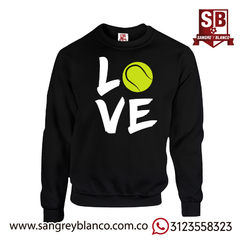 Buzo Love Tenis - Sangre y Blanco