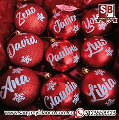 Bola navidad personalizada 8 cm