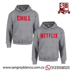 Buzos Parejas Netflix And Chill Nuevo - Sangre y Blanco