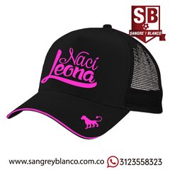 Imagen de Gorra Negra-Fucsia con Línea