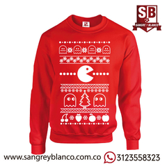 Saco Pac-Man Navidad - Sangre y Blanco