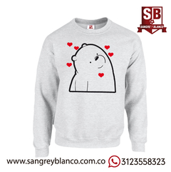 Saco Polar corazones - Sangre y Blanco