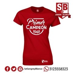 Camiseta/Esqueleto Mujer Primer Campeón - tienda online