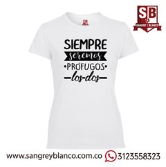 Camiseta prófugos - Sangre y Blanco