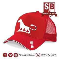 Gorra Silueta Leona - Sangre y Blanco