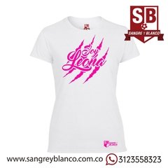 Camiseta/Esqueleto Mujer Soy Leona-Rasguño en internet