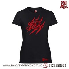 Camiseta/Esqueleto Mujer Soy Leona-Rasguño